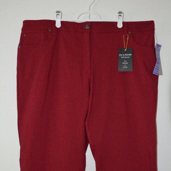 Zac & Rachel Garnet Slim Leg Stretch Pants 22W - Picture 3 of 12